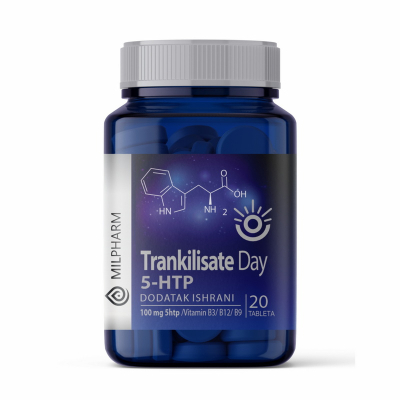 5-HTP hormon sreće u tabletama sa vitaminima B3, B9 i B12 - 20 tableta