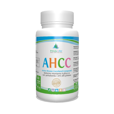 AHCC u kapsulama sa 50% polisaharida i 20% alfa glukana 60 x 400 mg