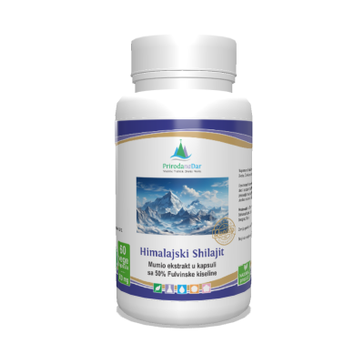 Himalajski Shilajit u kapsuli sa 50% fulvinske kiseline 60 x 500 mg - Mumio sa Tibeta