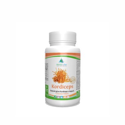 Kordiceps gljiva (Cordyceps Militaris) – lekovita pečurka u kapsulama sa 30% beta glukana 60 x 500 mg