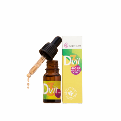 Vitamin D3 uljani rastvor u kapima od 400 IJ - bočica sa pipetom od 10 ml