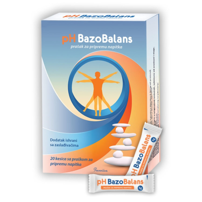 pHBazoBalans Bazični prašak za alkalizaciju tela - 20 kesica po 5 grama