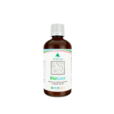 BioGast kapi za gastritis, gerb, povišenu kiselinu i Helikobakter pilori 100 ml