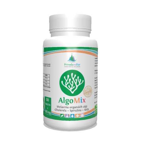 Algomix tablete od organske hlorele, spiruline i kelpa 500 tableta