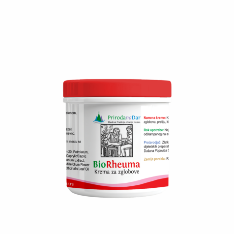 BioRheuma velika biljna krema za reumu, mišiće, tetive, kičmu i zglobove od 185 ml