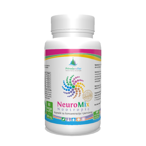 NeuroMix Nootropic kapsule za bolji rad memorije i koncetracije, protiv demencije 90 x 500 mg