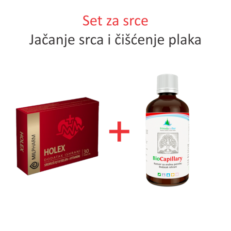 Set za jačanje srca i čišćenje naslaga na krvnim sudovima