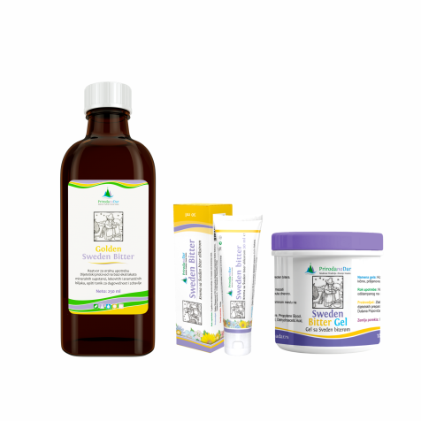 Šveden biter Set - Originalni Šveden biter od 250 ml, Šveden gel od 185 ml i Šveden biter krema 30 ml