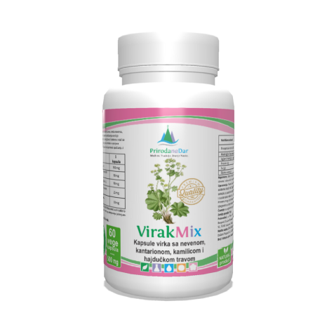 VirakMix kapsule virka sa lekovitim biljem za zdravlje žene 60 x 500 mg