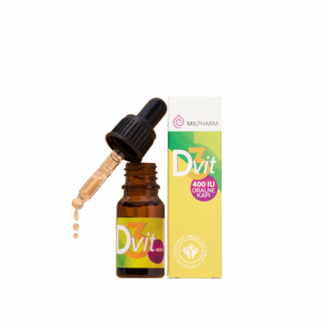 Vitamin D3 uljani rastvor u kapima od 400 IJ - bočica sa pipetom od 10 ml