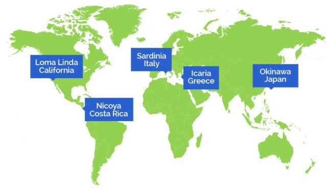 Gde su Plave zone gde žive najdugovečniji ljudi na svetu