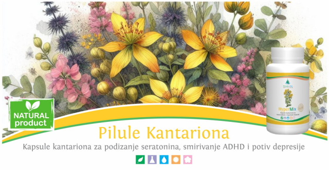Kantarion je prirodni lek za depresiju, ADHD i mentalno zdravlje - HyperMix kapsule